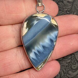 Owyhee Blue Opal Pendant Crystal Stone Jewelry